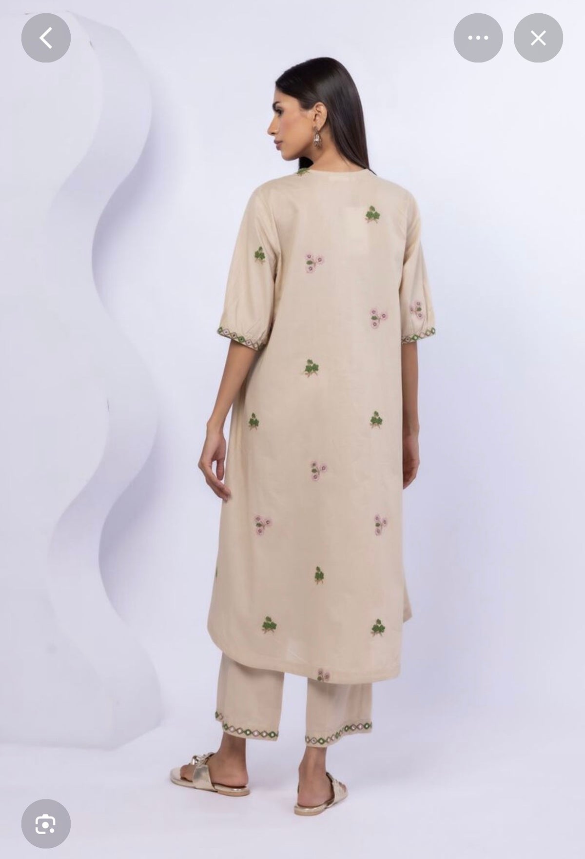 Khaadi | Embroidered | Lawn | 2-Piece | Ready to Wear | Beige
