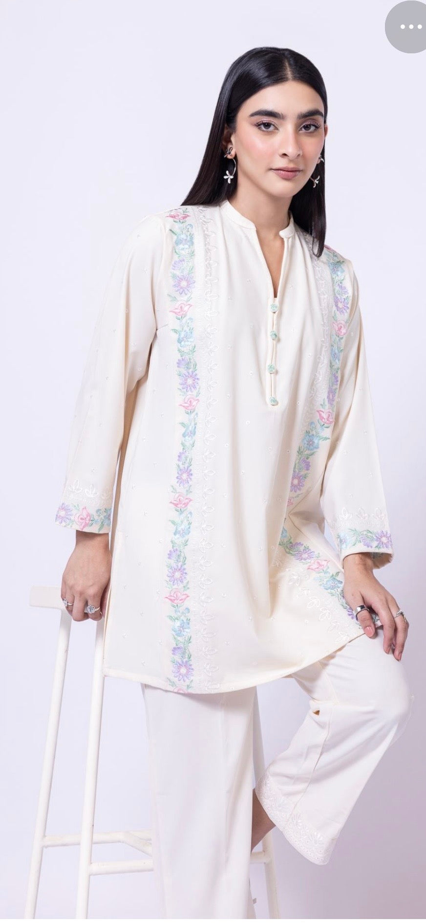 Khaadi | Embroidered | Grip | 2-Piece | Ready to Wear | Off White
