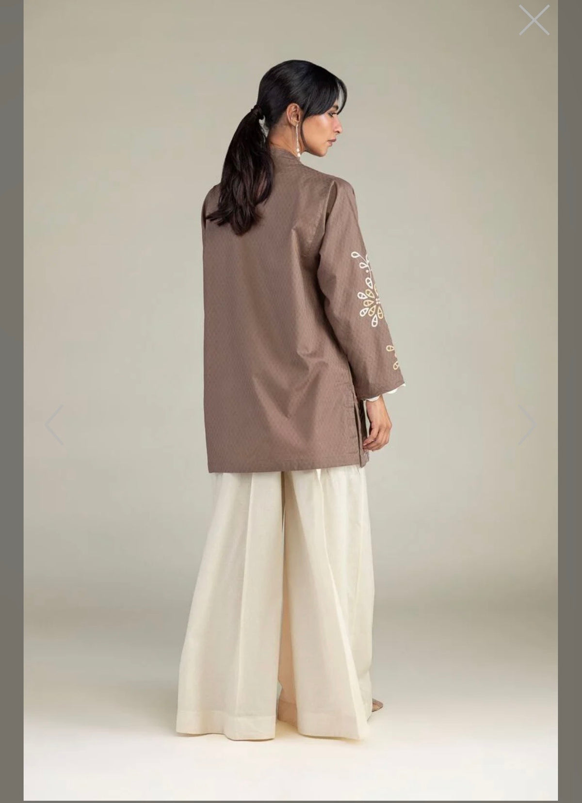 Khaadi | Embroidered | Cambric Lawn | 3-Piece | Ready to Wear | Brown