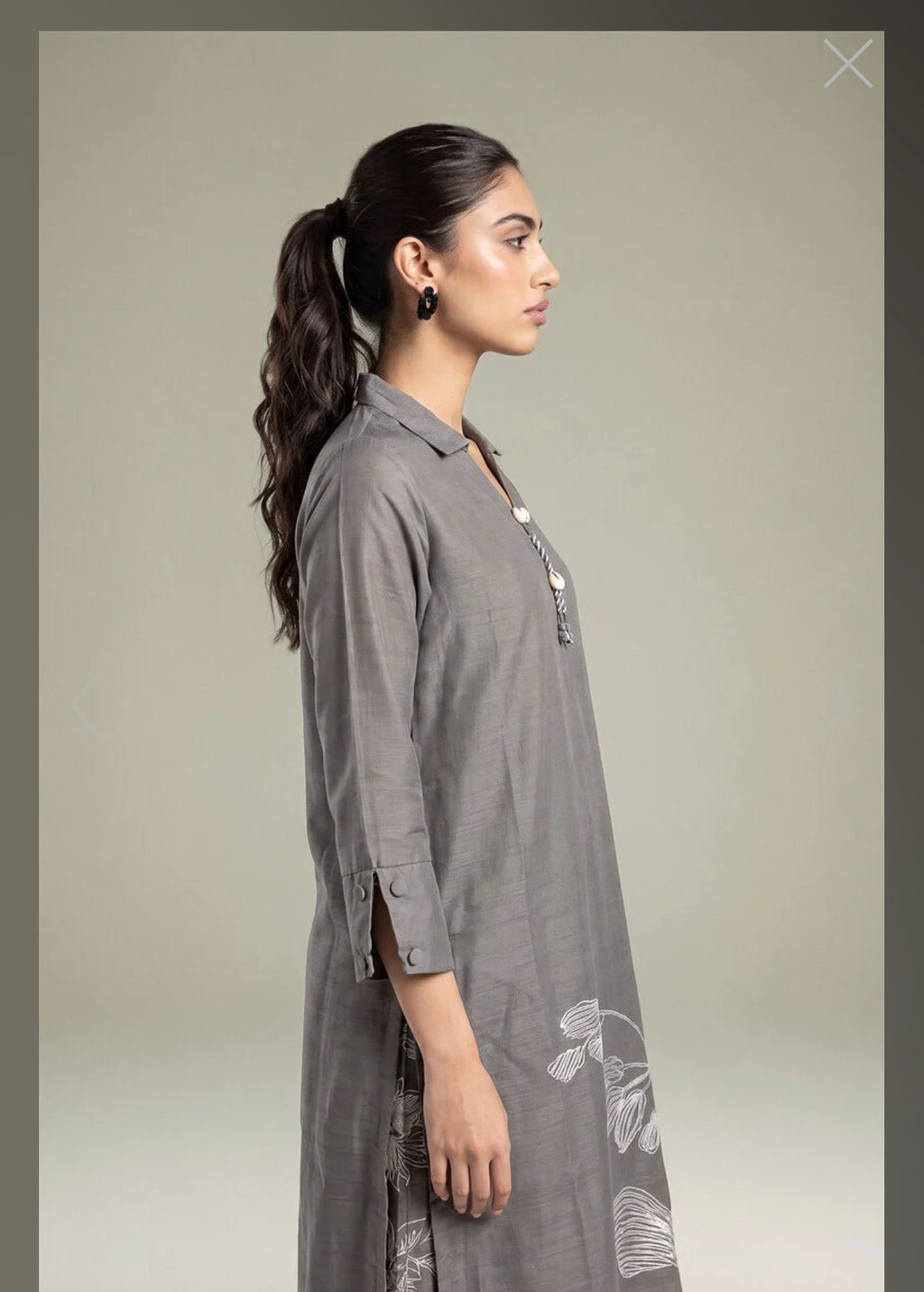 Khaadi | Embroidered | Khaddar | 2-Piece | Ready to Wear | Grey White
