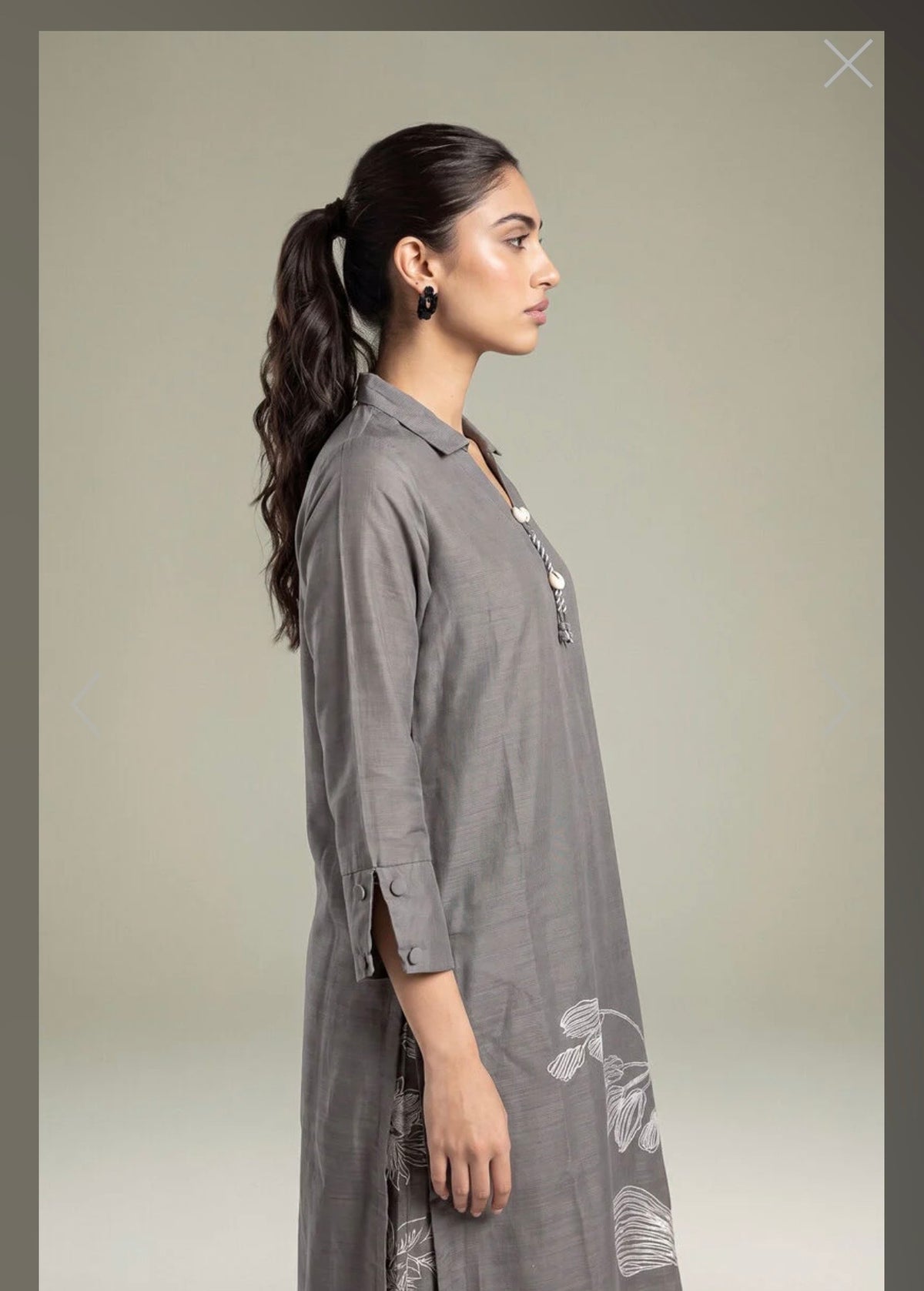 Khaadi | Embroidered | Khaddar | 2-Piece | Ready to Wear | Grey White