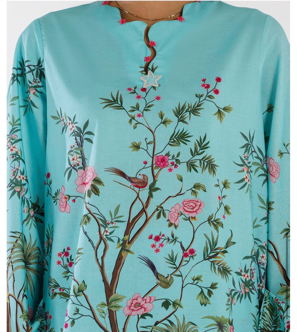 Sana Safinaz | Printed | Lawn | 2-Piece | Ready to Wear | Blue