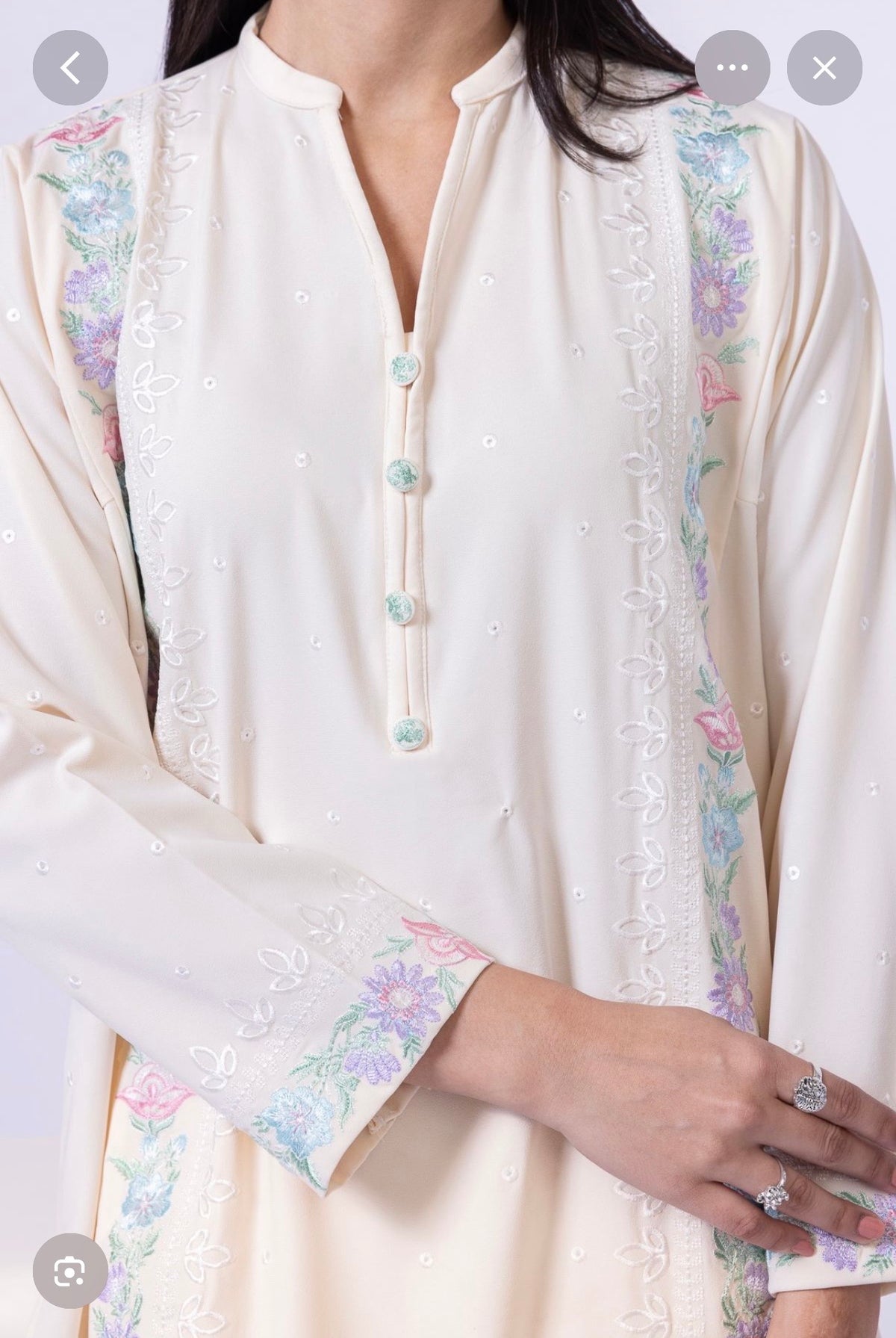 Khaadi | Embroidered | Grip | 2-Piece | Ready to Wear | Off White