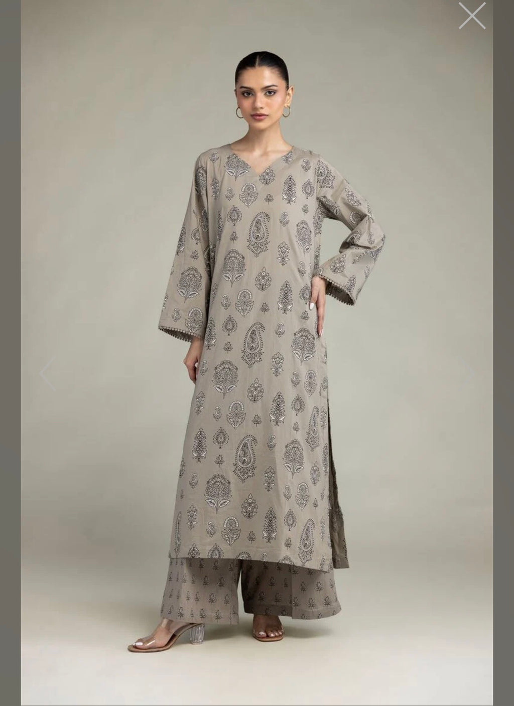 Khaadi | Printed | Lawn | 2-Piece | Ready to Wear | Beige