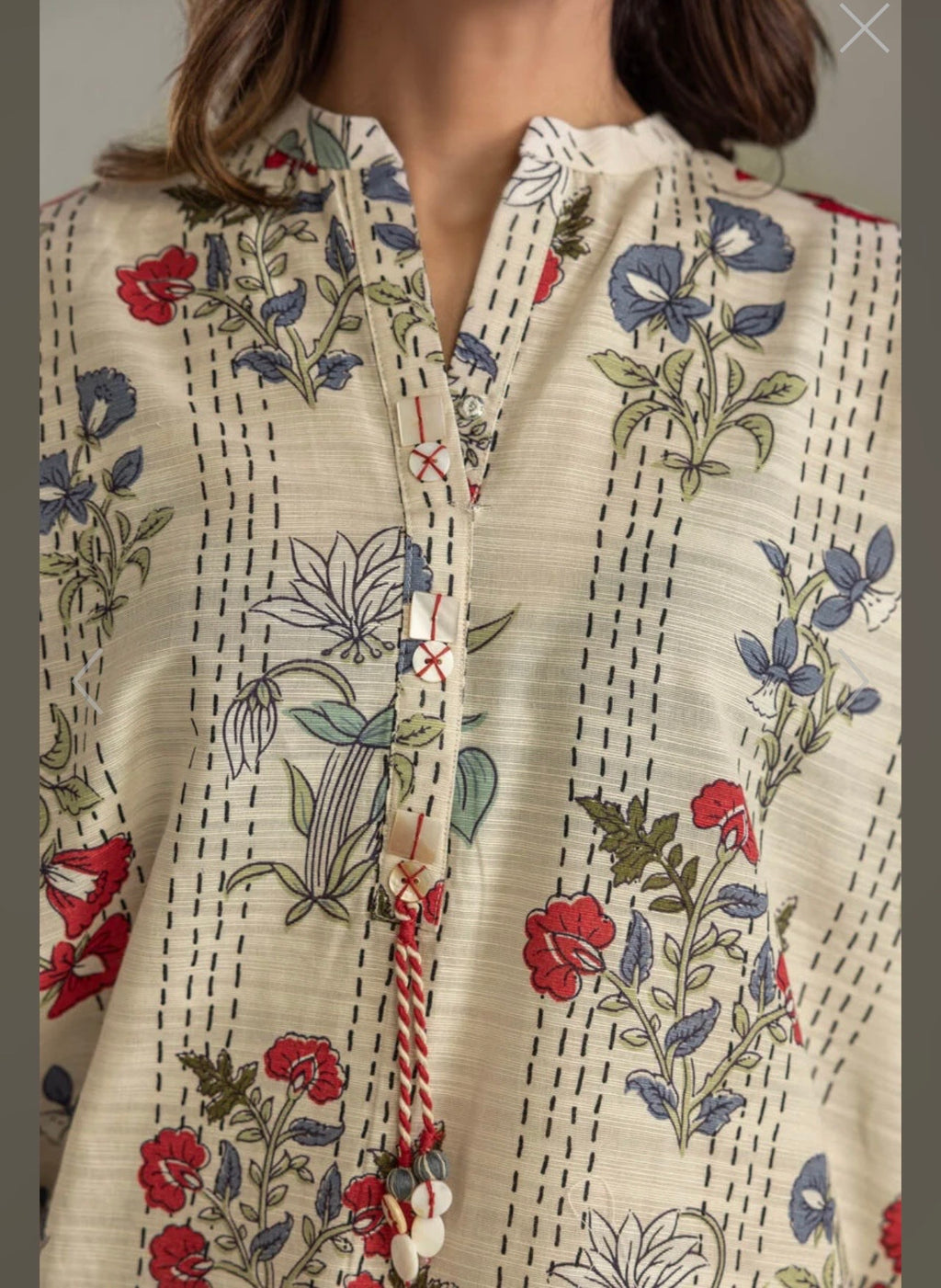 Khaadi | Embroidered | Khaddar | 2-Piece | Ready to Wear | White Zigzag