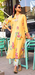 Sana Safinaz | Printed | Polly Cotton | 2-Piece | Ready to Wear | Orange