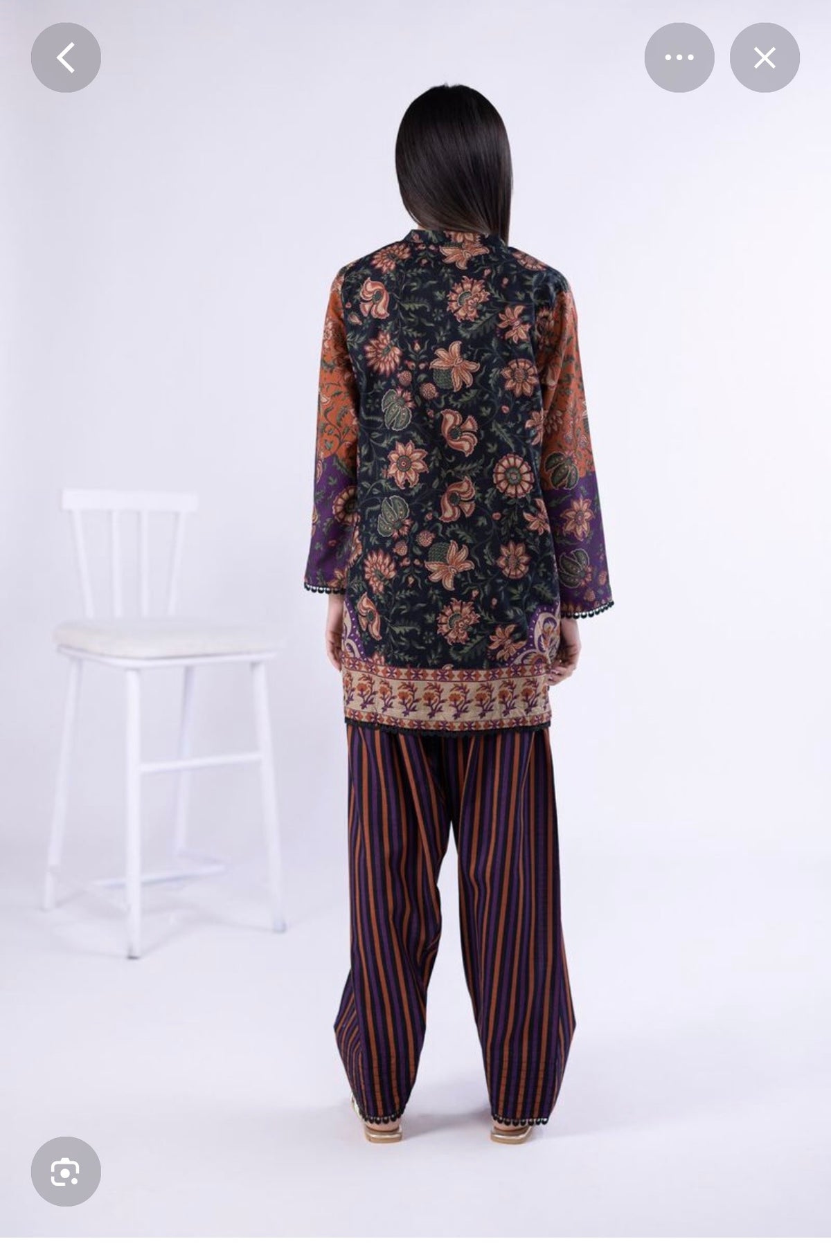 Khaadi | Printed | Cambric Lawn | 2-Piece | Ready to Wear | Brown Black