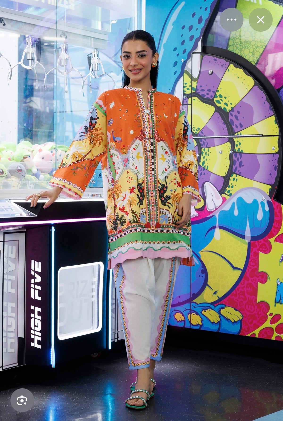 Sana Safinaz | Printed | Lawn | 2-Piece | Ready to Wear | Rust