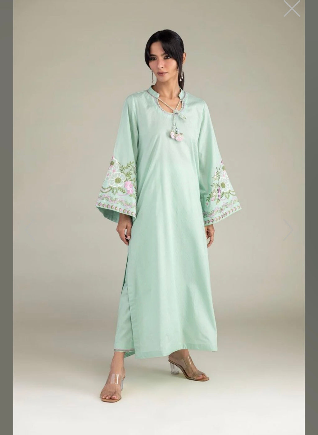 Khaadi | Embroidered | Cambric Lawn | 3-Piece | Ready to Wear | C-Green