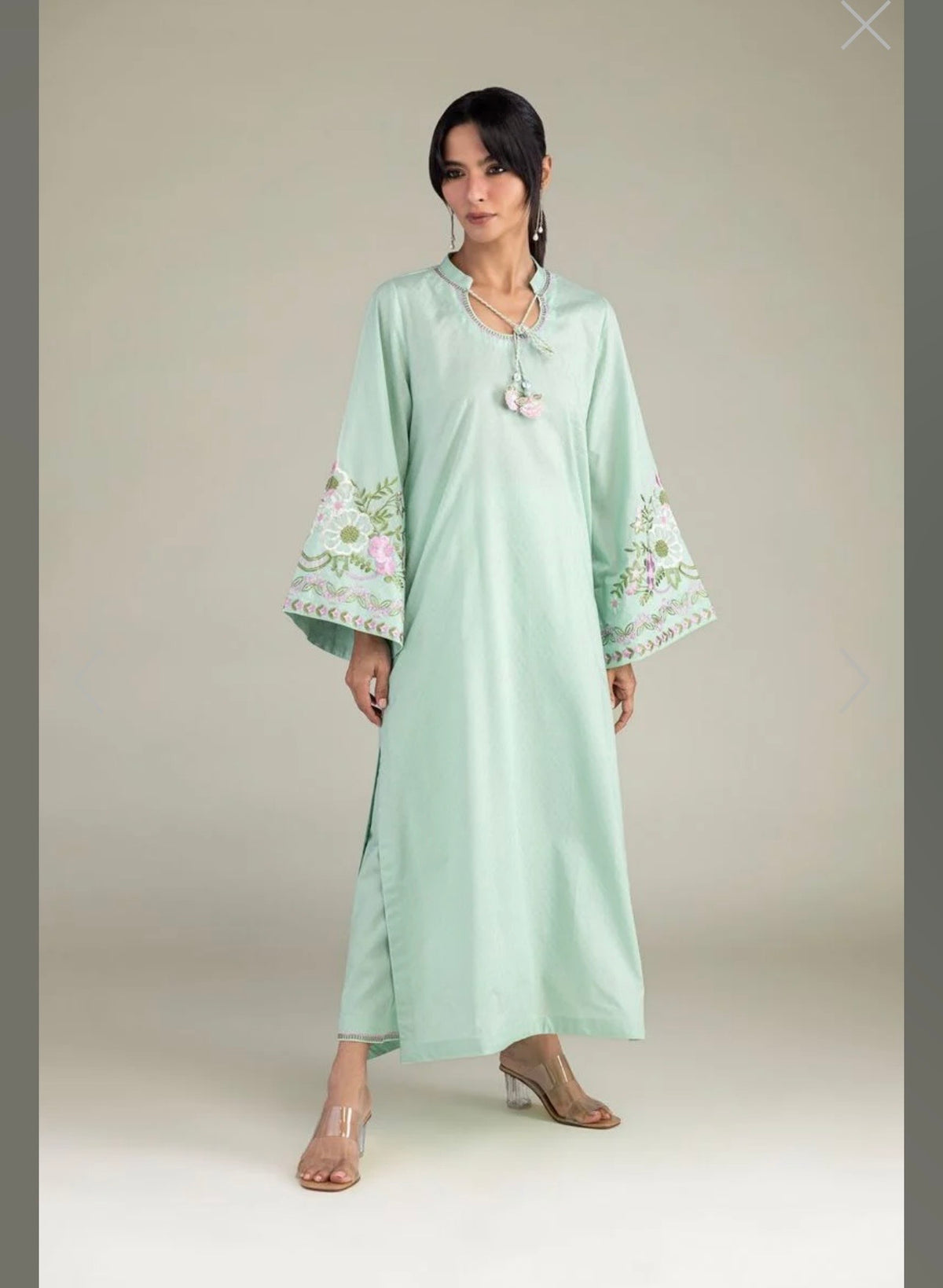 Khaadi | Embroidered | Cambric Lawn | 3-Piece | Ready to Wear | C-Green