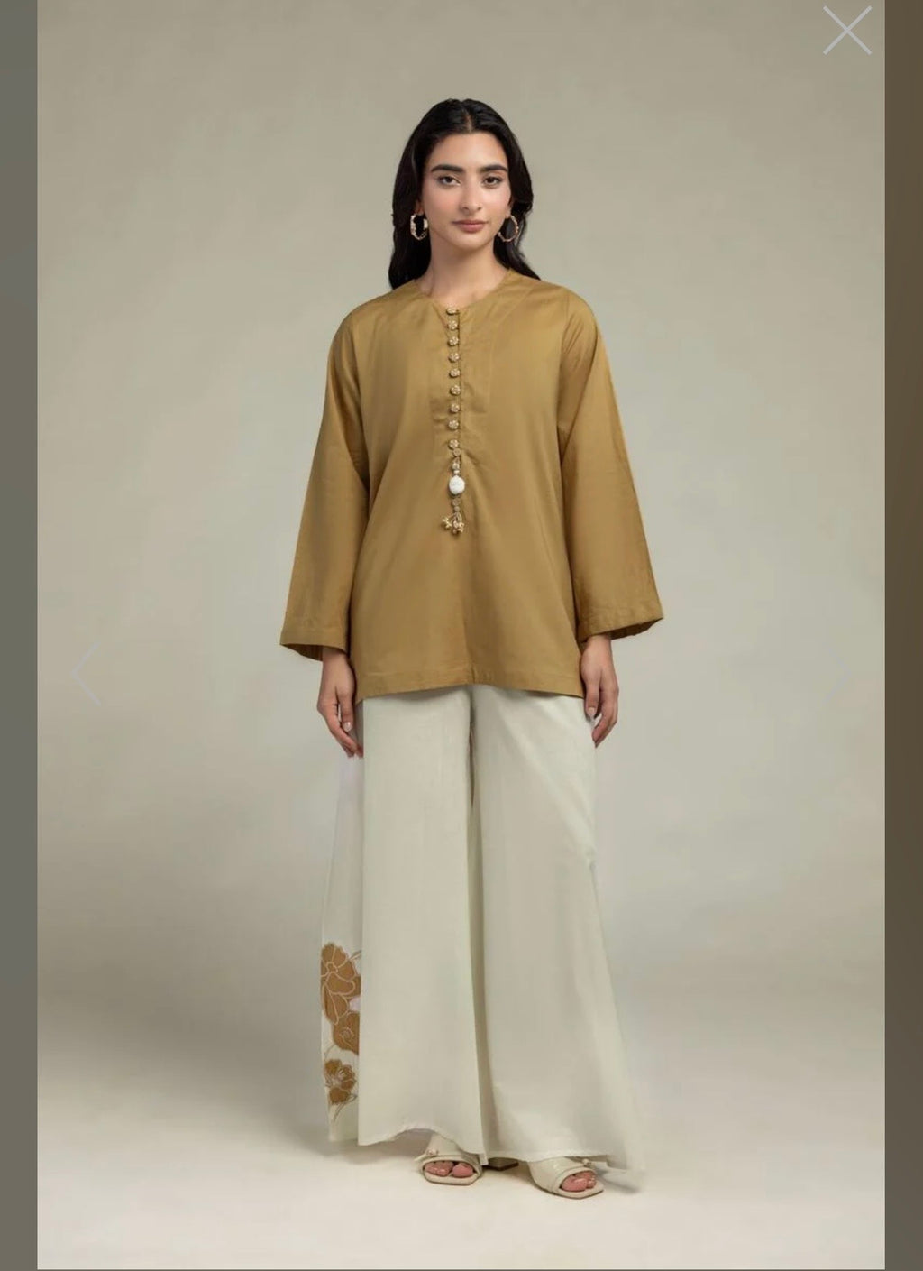 Khaadi | Embroidered | Cambric Lawn | 2-Piece | Ready to Wear | Mustard
