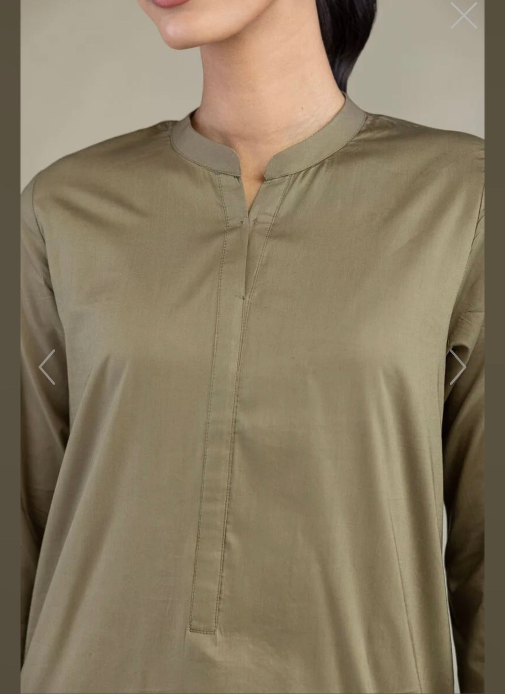 Khaadi | Basic | Cotton Viscose | 2-Piece | Ready to Wear | Olive Green