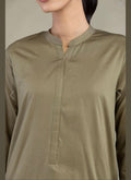 Khaadi | Basic | Cotton Viscose | 2-Piece | Ready to Wear | Olive Green