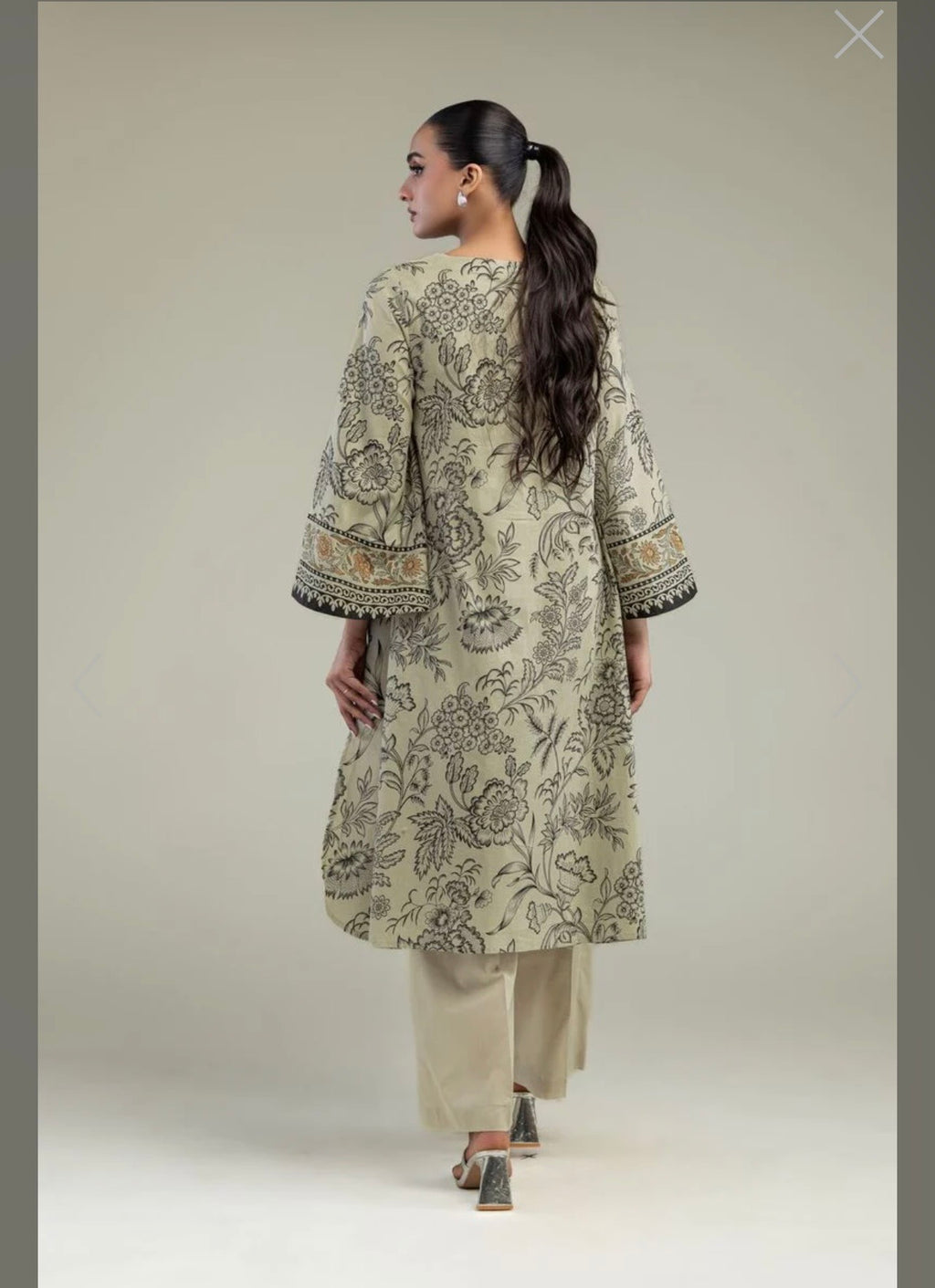 Khaadi | Printed | Lawn | 2-Piece | Ready to Wear | Skin Black