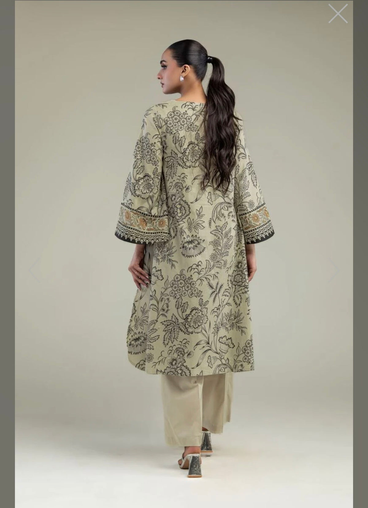 Khaadi | Printed | Lawn | 2-Piece | Ready to Wear | Skin Black
