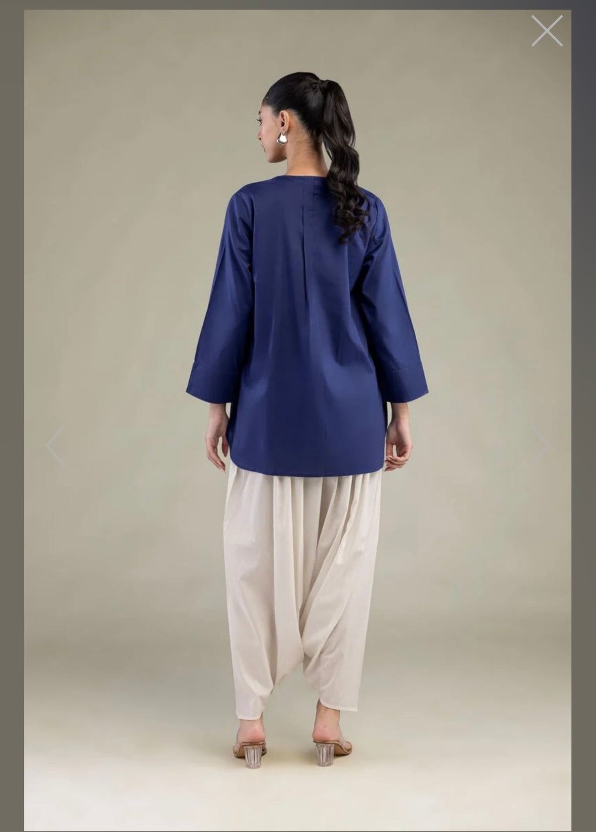 Khaadi | Basic | Cotton Viscose | 2-Piece | Ready to Wear | Blue White