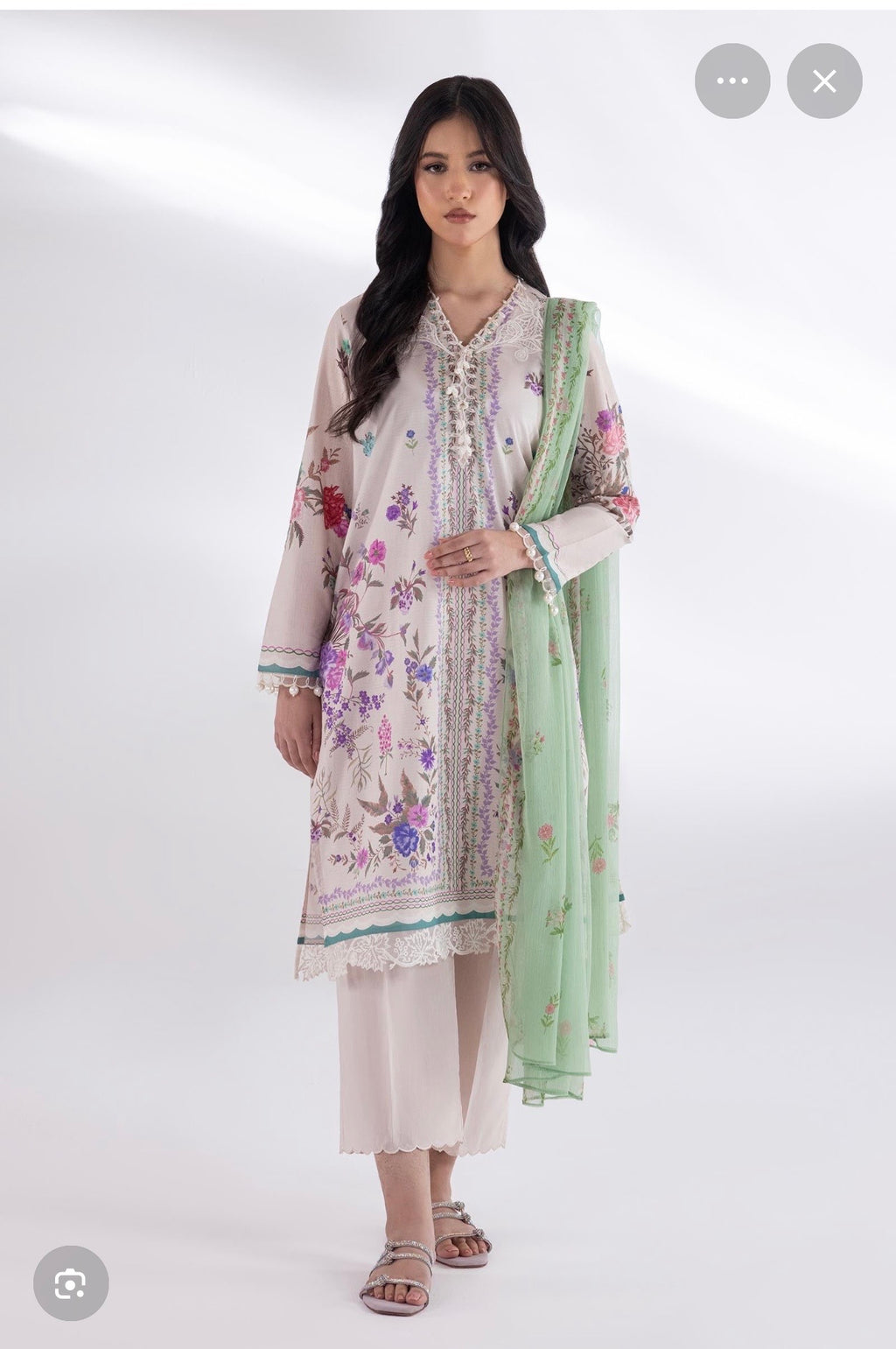 Sana Safinaz | Printed | Lawn | 3-Piece | Ready to Wear | Powder Pink