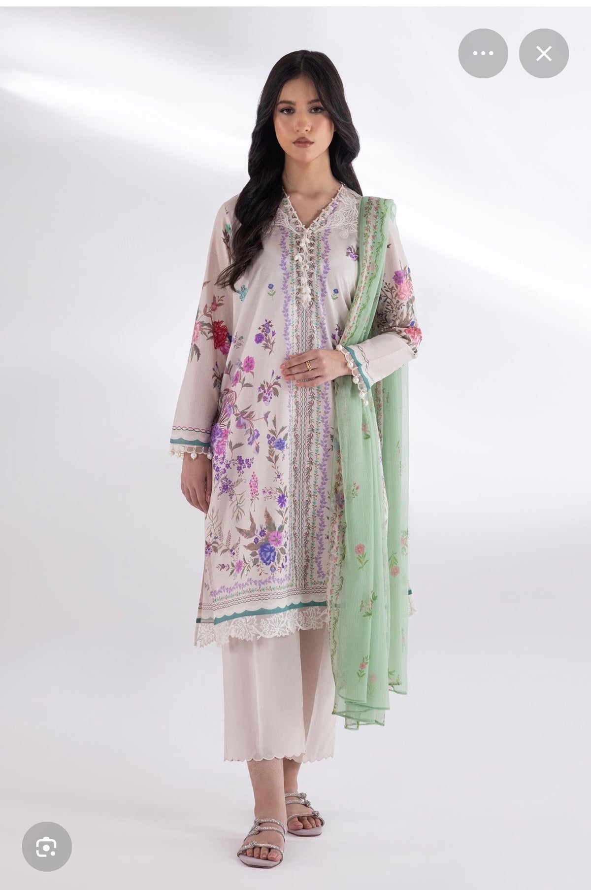 Sana Safinaz | Printed | Lawn | 3-Piece | Ready to Wear | Powder Pink
