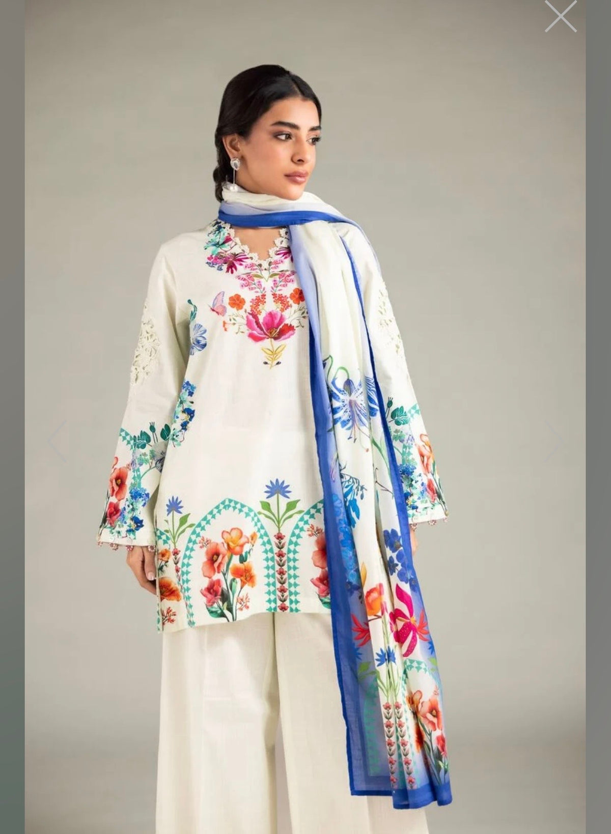 Khaadi | Printed | Cambric Lawn | Dupatta | Apple Green