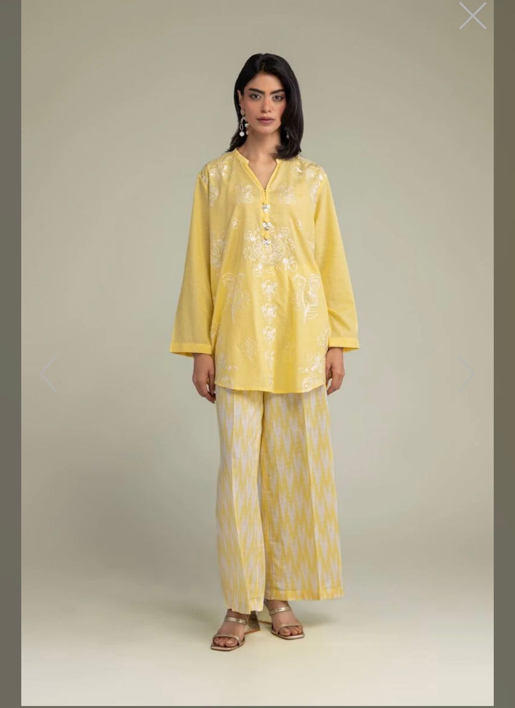 Khaadi | Embroidered | Cambric Lawn | 2-Piece | Ready to Wear | Yellow