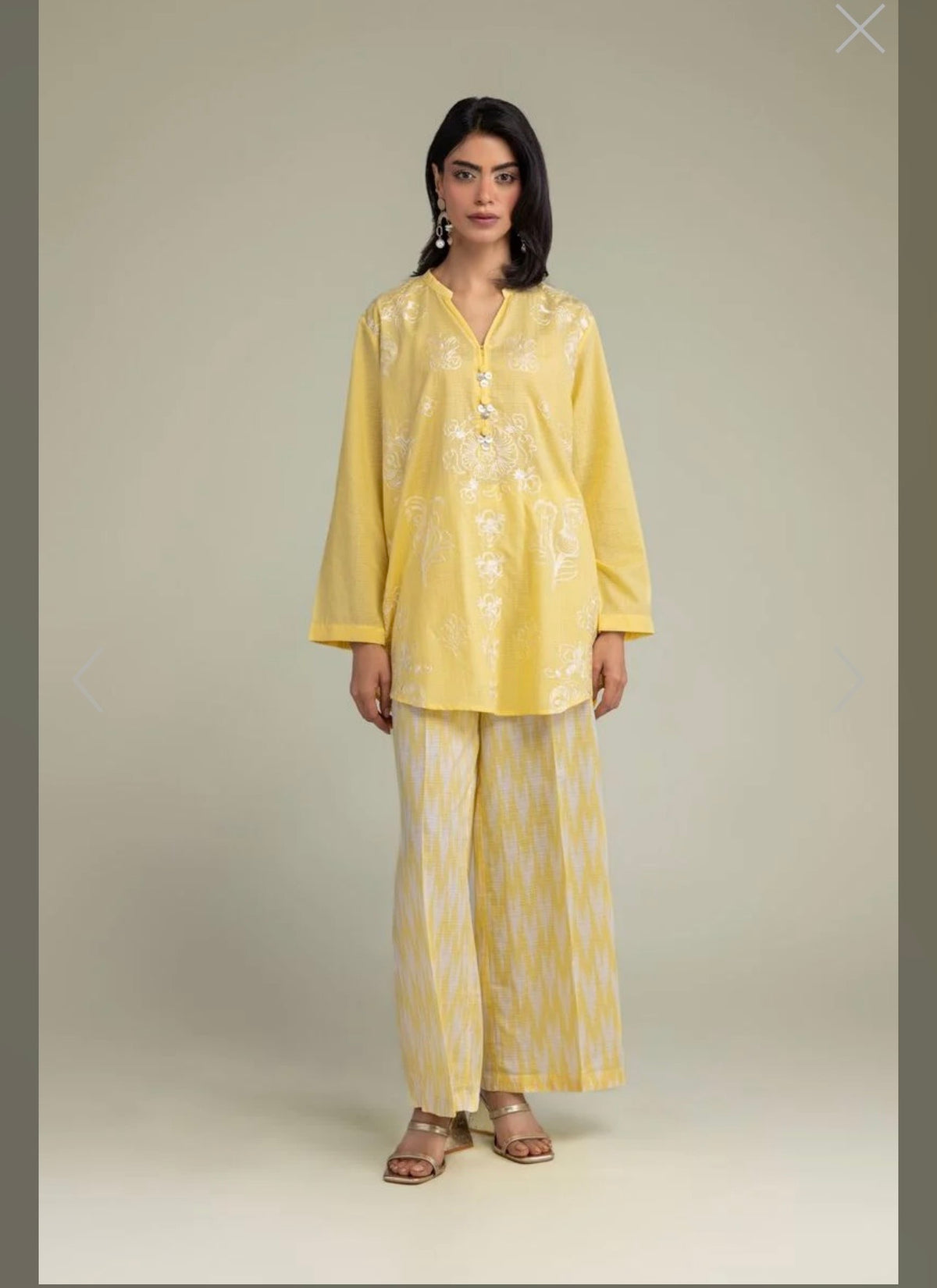 Khaadi | Embroidered | Cambric Lawn | 2-Piece | Ready to Wear | Yellow