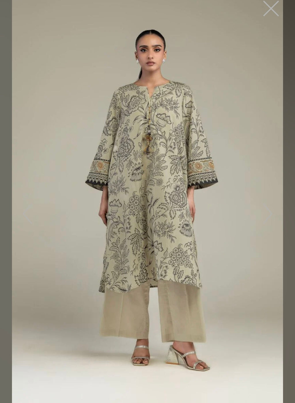 Khaadi | Printed | Lawn | 2-Piece | Ready to Wear | Skin Black