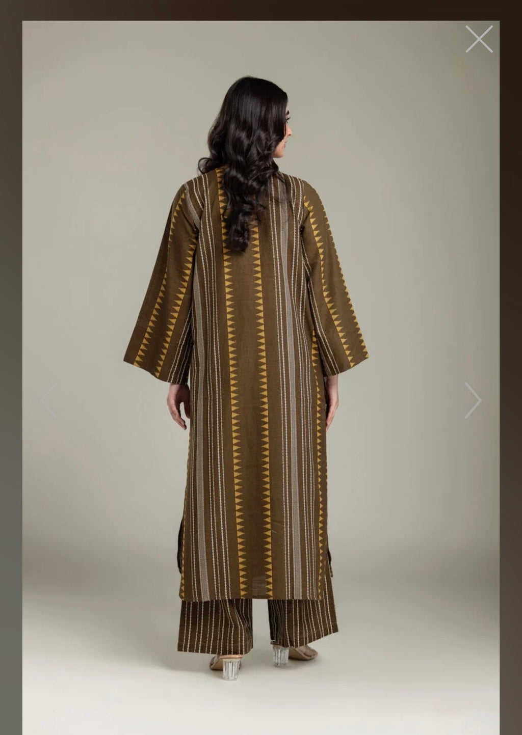 Khaadi | Embroidered | Khaddar | 2-Piece | Ready to Wear | Brown Lining