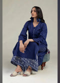 Khaadi | Printed | Lawn | 2-Piece | Ready to Wear | Navy Blue