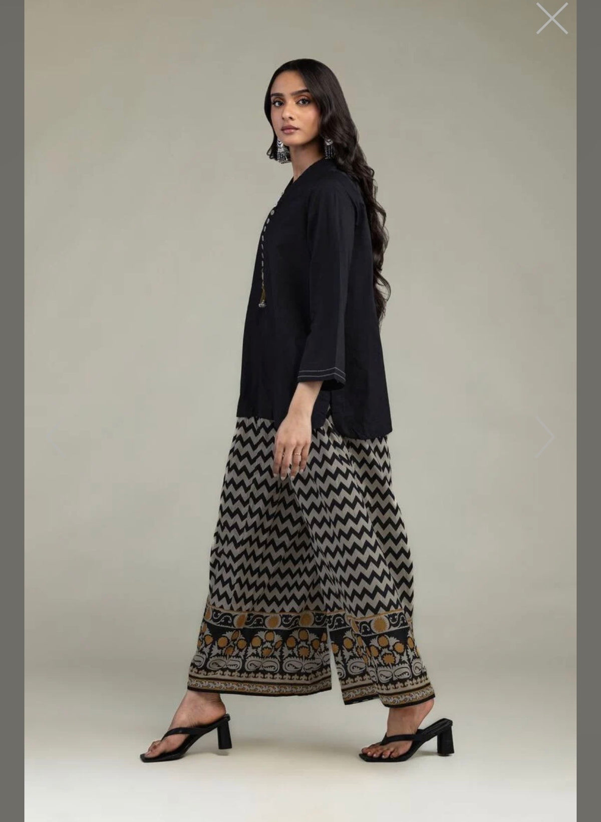 Khaadi | Printed | Lawn | 2-Piece | Ready to Wear | Black Zigzag