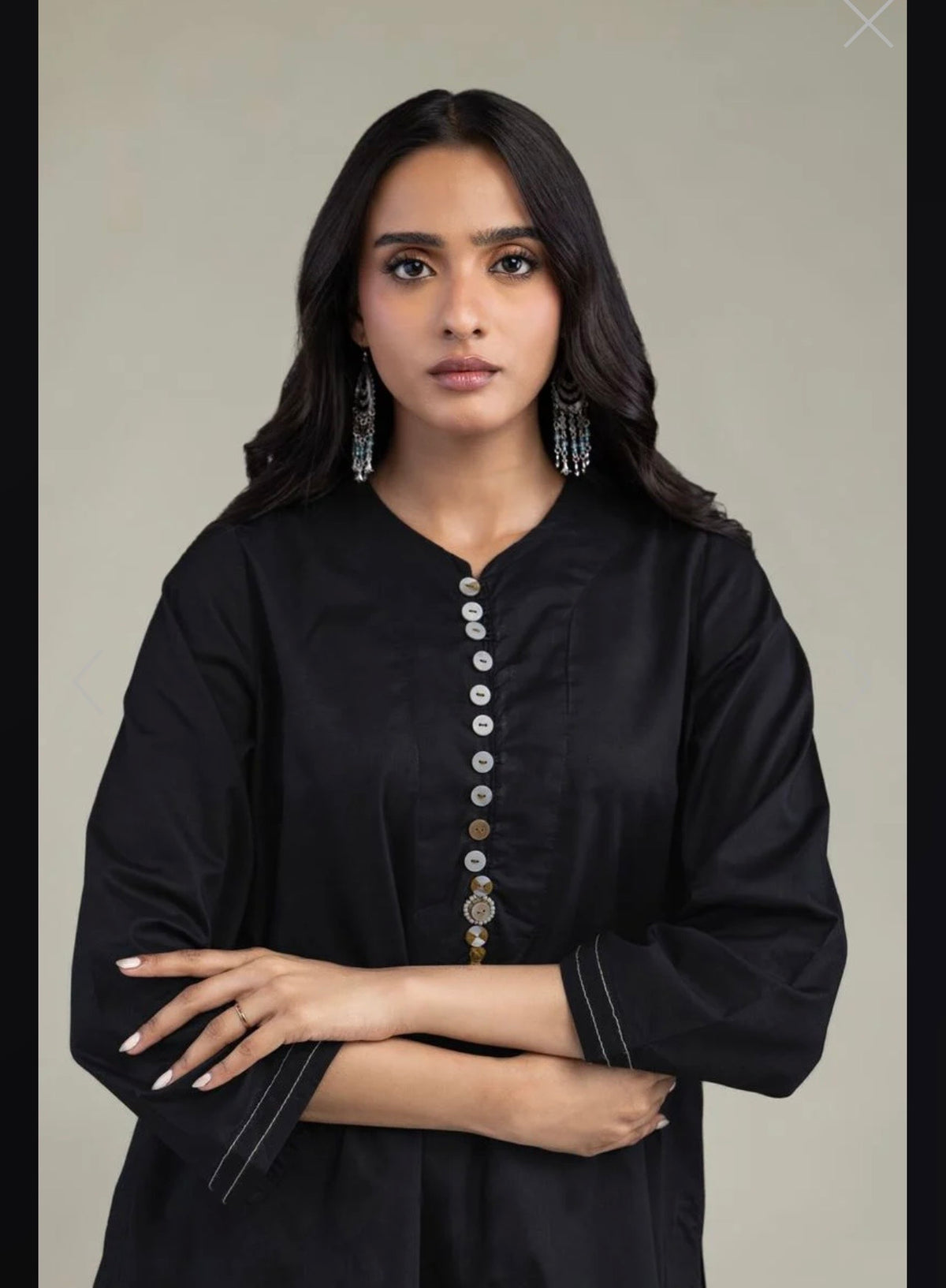 Khaadi | Printed | Lawn | 2-Piece | Ready to Wear | Black Zigzag