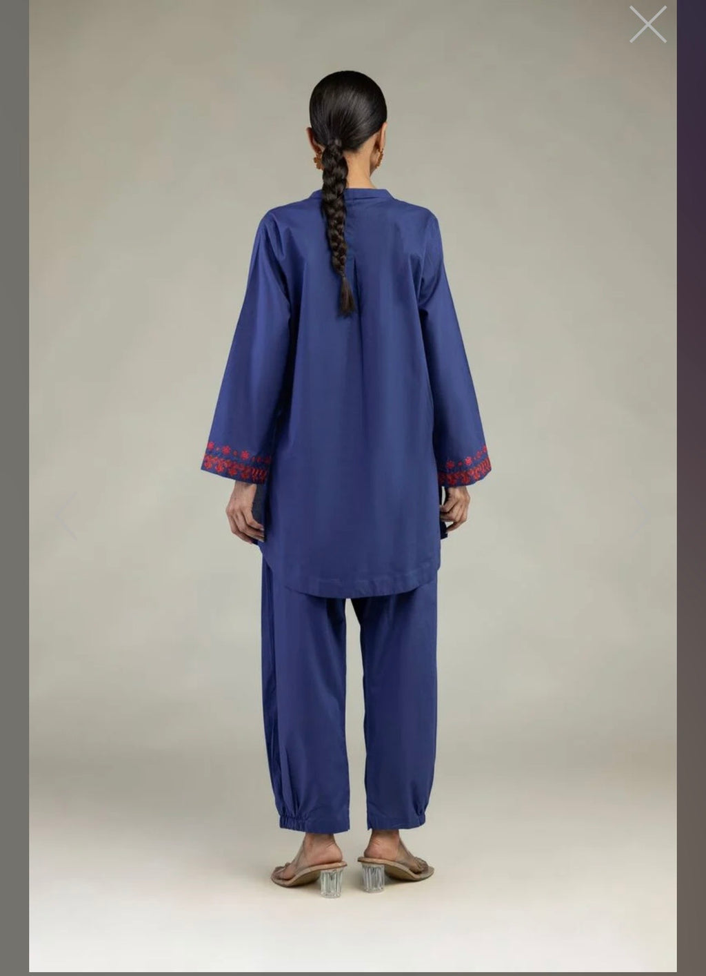 Khaadi | Embroidered | Lawn | 2-Piece | Ready to Wear | Dark blue