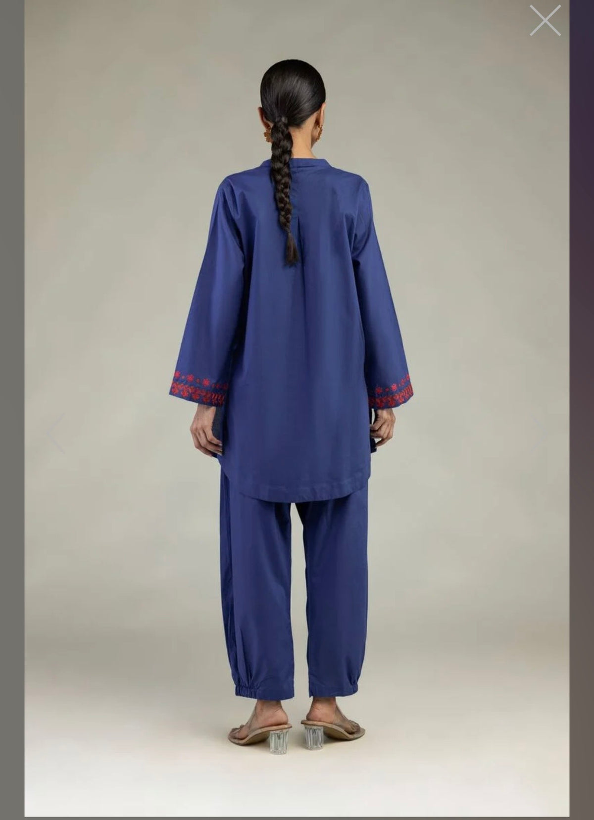 Khaadi | Embroidered | Lawn | 2-Piece | Ready to Wear | Dark blue