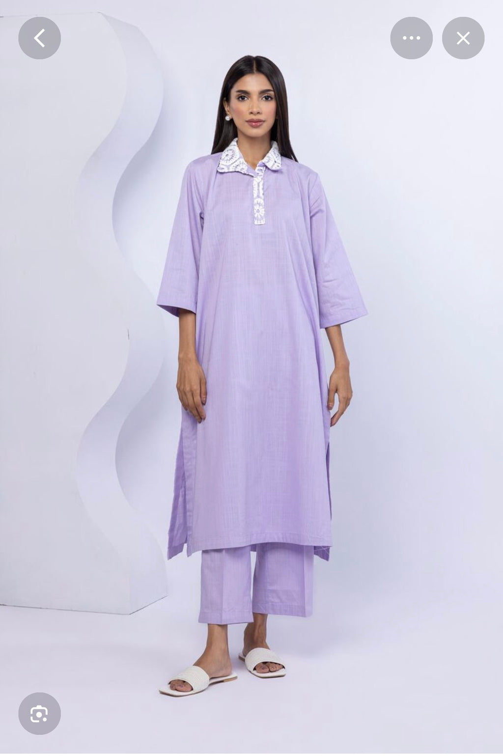 Khaadi | Basic Brochia | Cambric Lawn | 2-Piece | Ready to Wear | Lilac