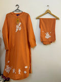 Sana Safinaz | Basic | Lawn | 2-Piece | Ready to Wear | Orange