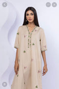Khaadi | Embroidered | Lawn | 2-Piece | Ready to Wear | Beige