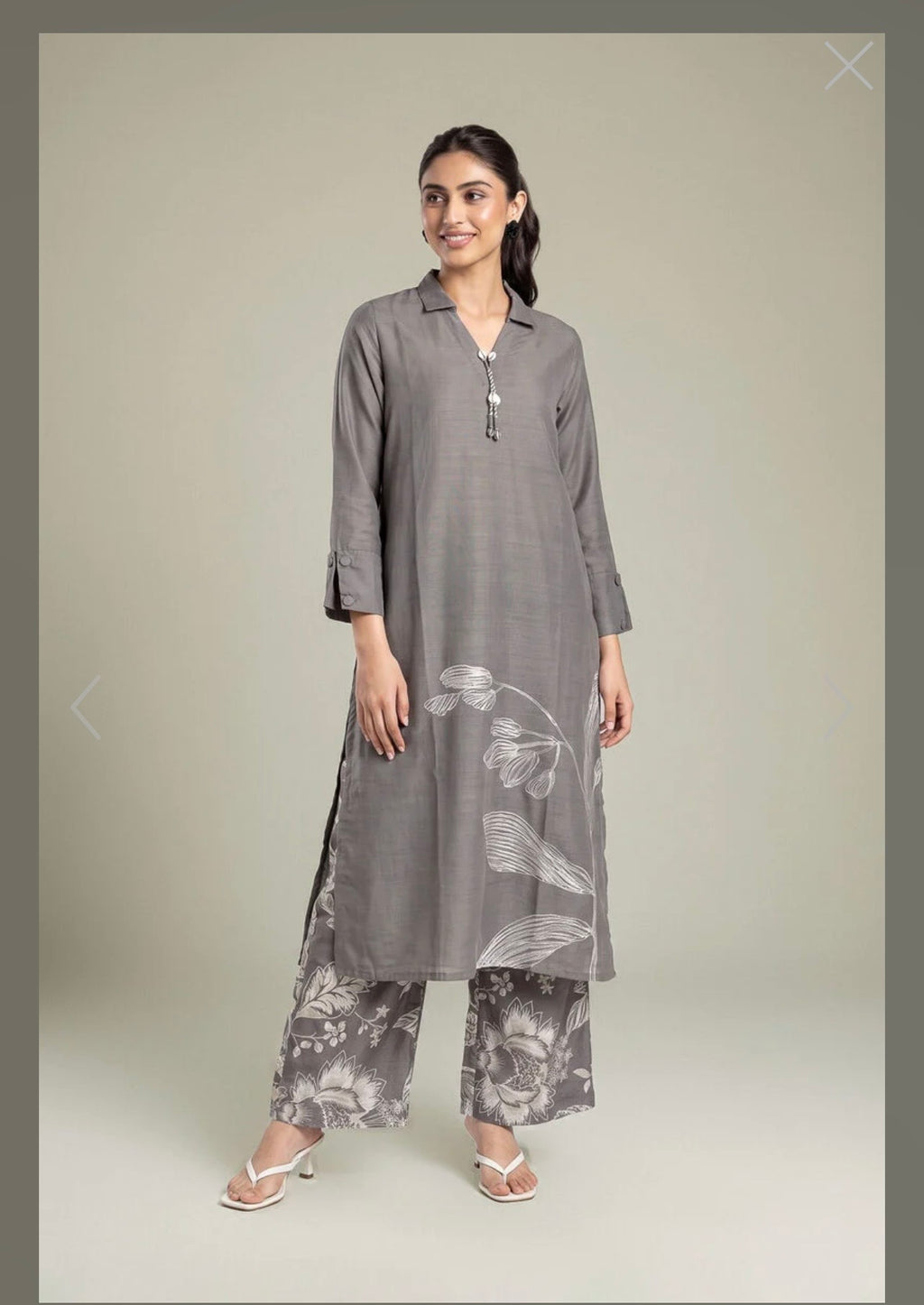 Khaadi | Embroidered | Khaddar | 2-Piece | Ready to Wear | Grey White