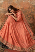 Charizma | Embroidered | Chiffon | 3-Piece | Ready to Wear | Peach