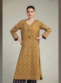 Khaadi | Printed | Lawn | 2-Piece | Ready to Wear | Mustard Brown