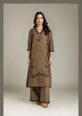 Khaadi | Embroidered | Khaddar | 3-Piece | Ready to Wear | Brown Black