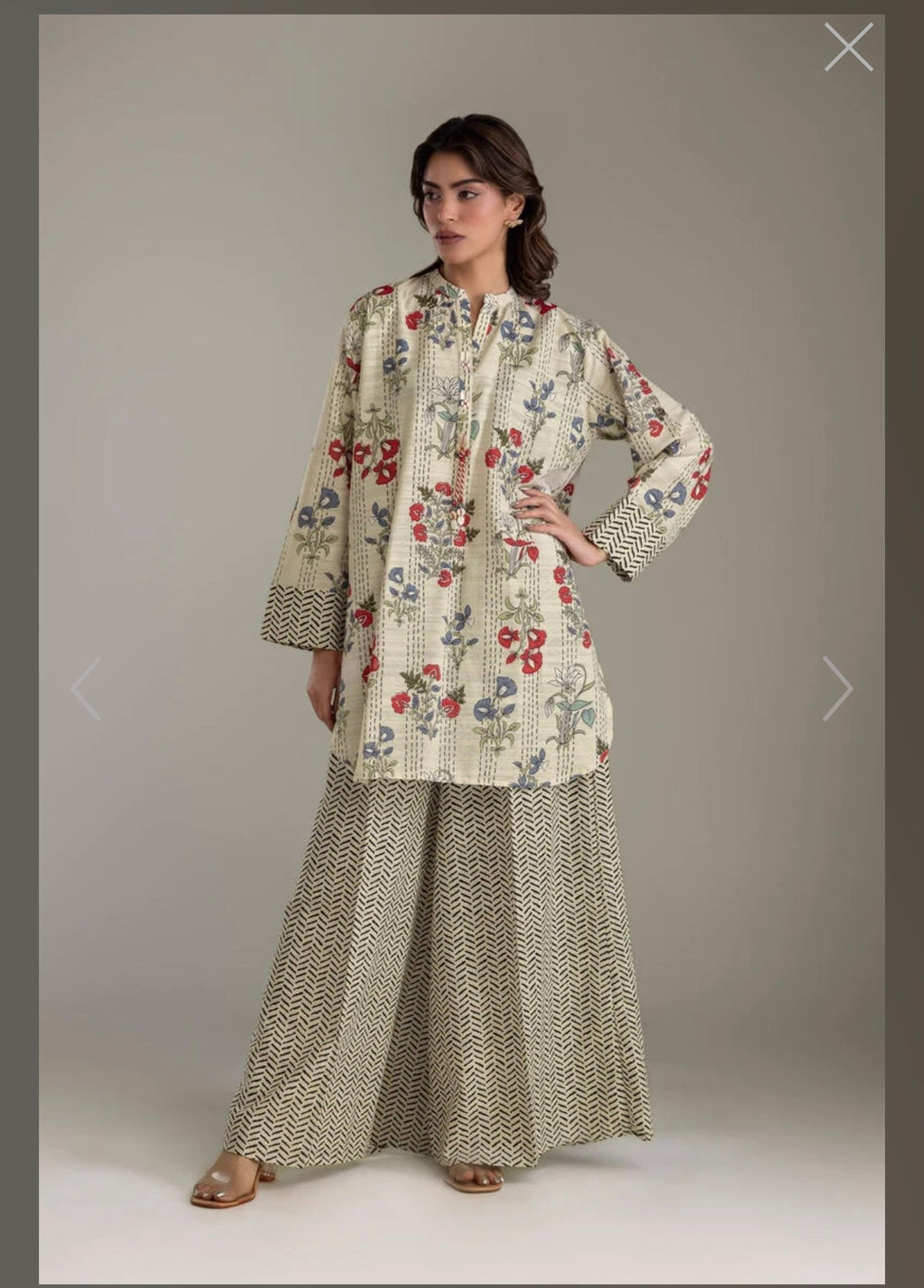 Khaadi | Embroidered | Khaddar | 2-Piece | Ready to Wear | White Zigzag