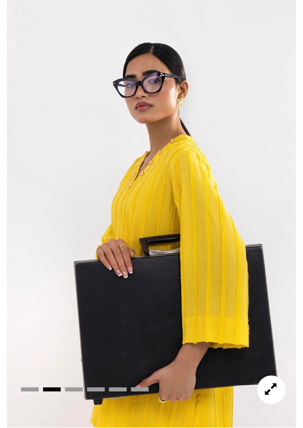 Sana Safinaz | Printed | Brochia Lawn | 2-Piece | Ready to Wear | Yellow