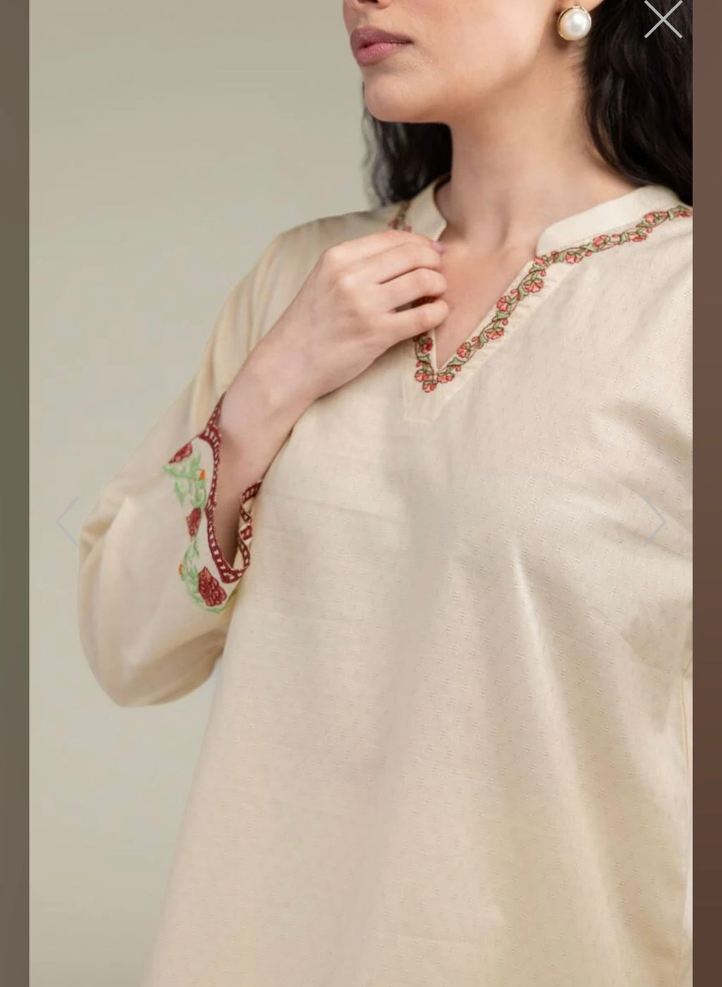Khaadi | Embroidered | Selftextured Lawn | 2-Piece | Ready to Wear | Skin