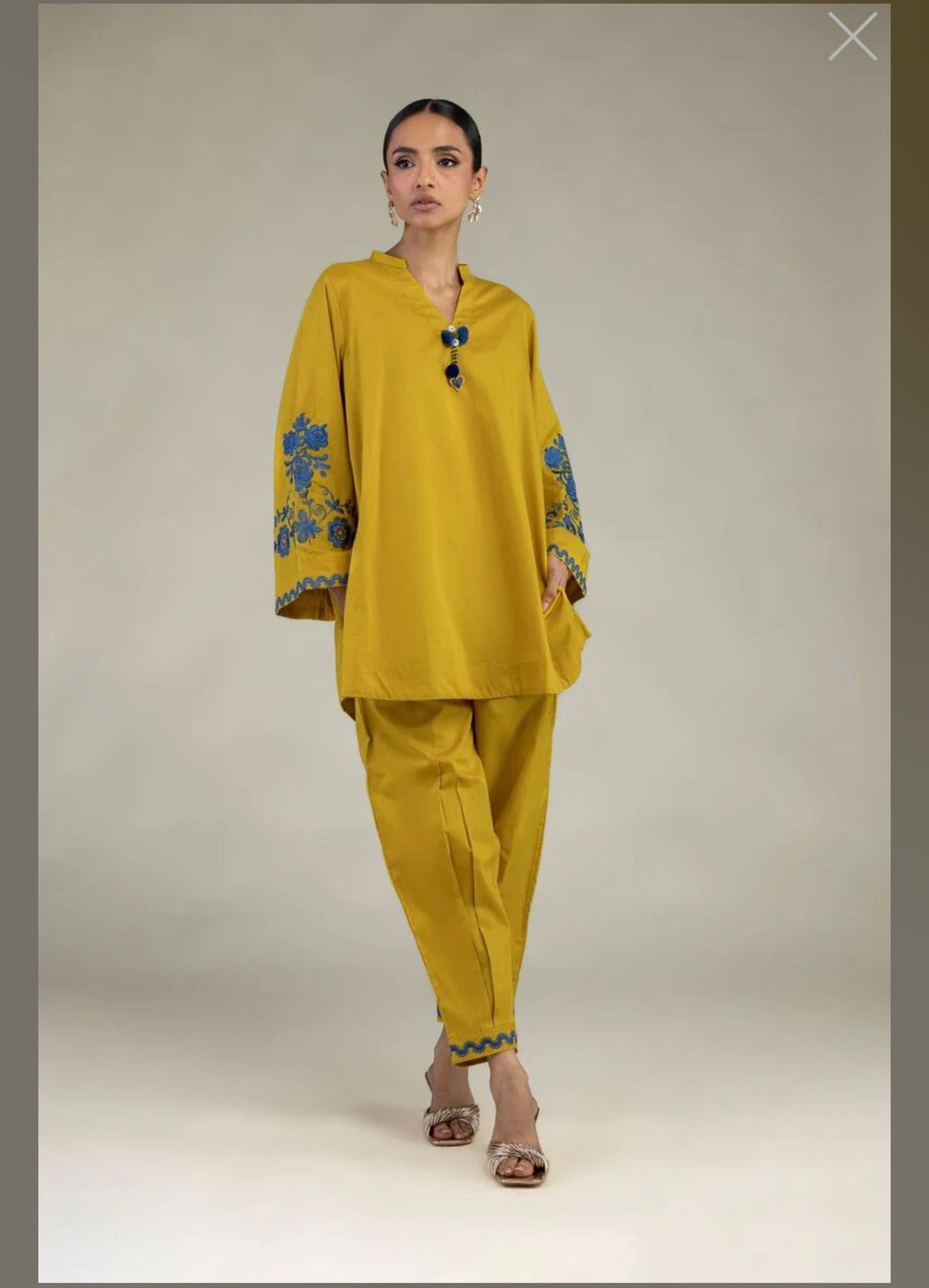 Khaadi | Embroidered | Lawn | 2-Piece | Ready to Wear | Yellow