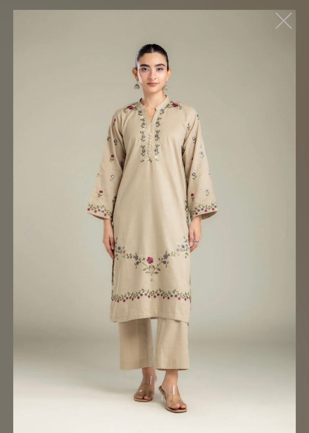 Khaadi | Embroidered | Khaddar | 2-Piece | Ready to Wear | Skin