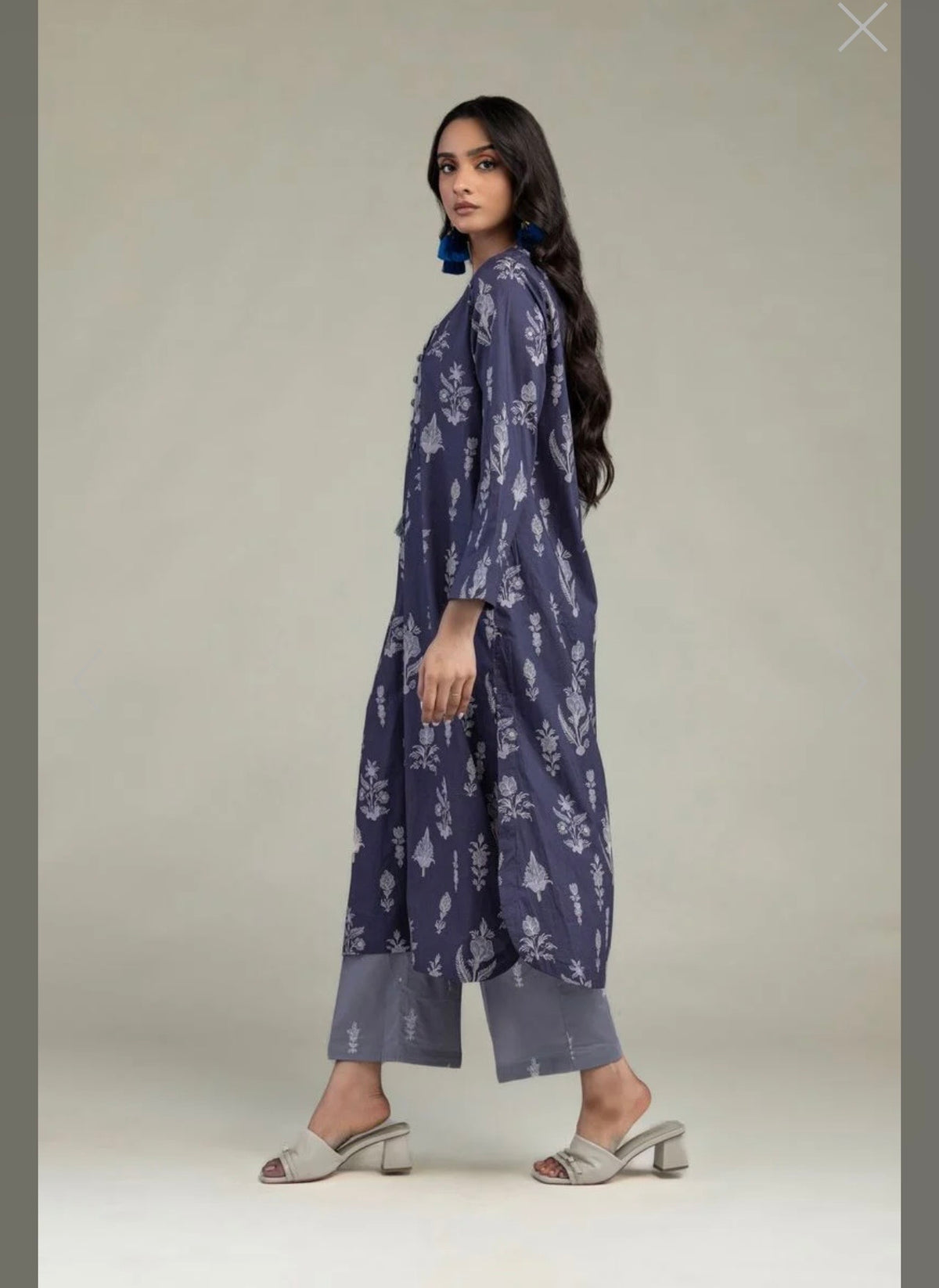 Khaadi | Printed | Lawn | 2-Piece | Ready to Wear | Blue Grey