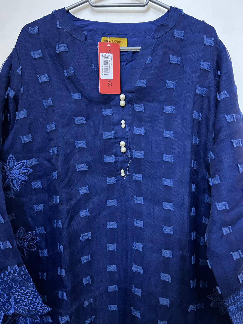 Sana Safinaz | Brochia | Net | 1-Piece | Ready to Wear | Dark Blue