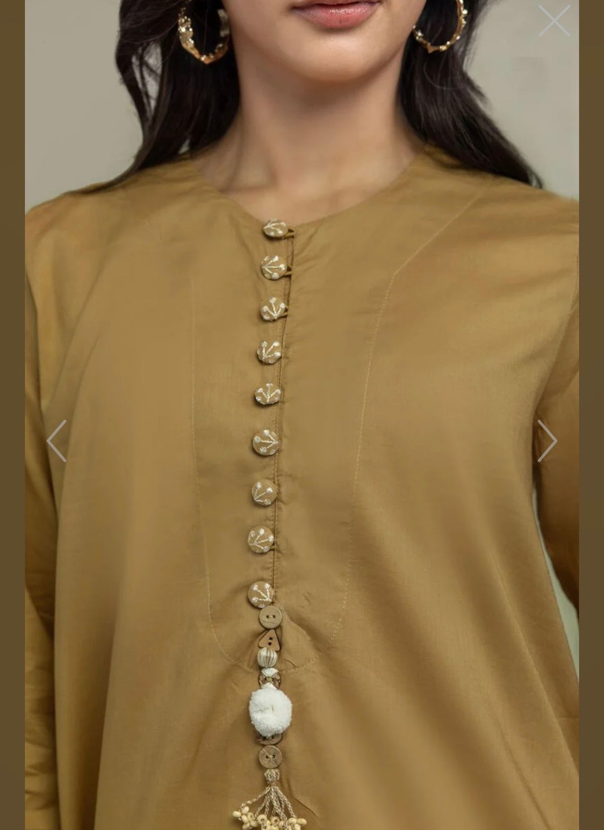 Khaadi | Embroidered | Cambric Lawn | 2-Piece | Ready to Wear | Mustard