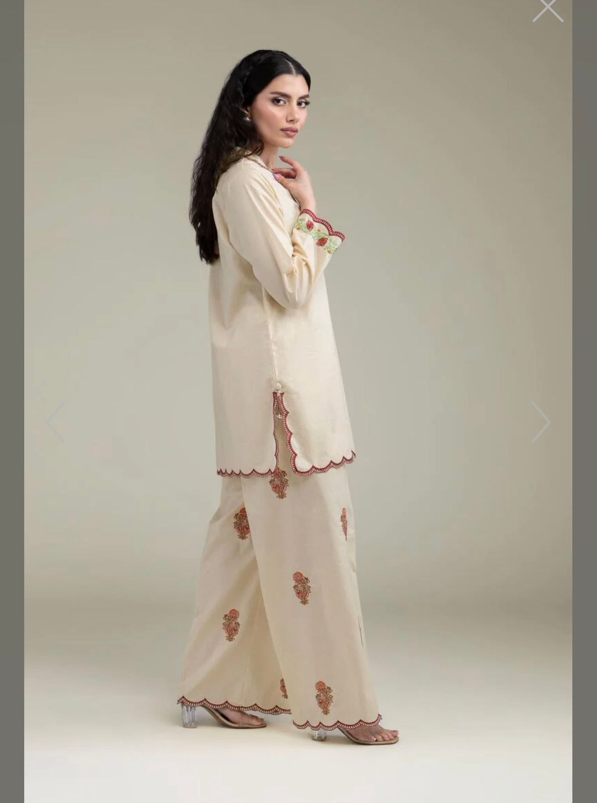 Khaadi | Embroidered | Selftextured Lawn | 2-Piece | Ready to Wear | Skin