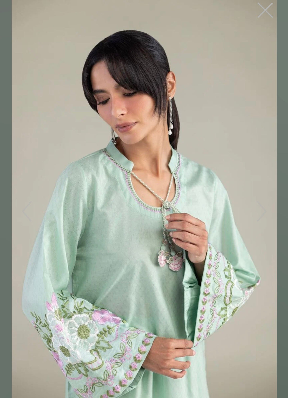 Khaadi | Embroidered | Cambric Lawn | 3-Piece | Ready to Wear | C-Green