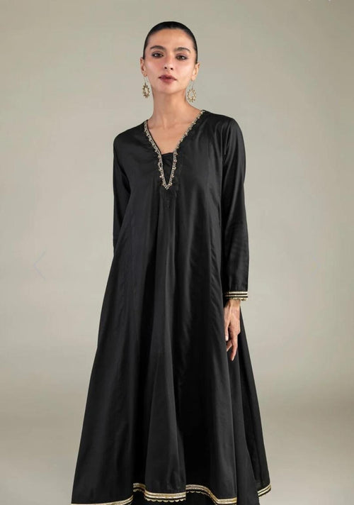 Khaadi | Embroidered | Dobby Cotton | 2-Piece | Ready to Wear | Black